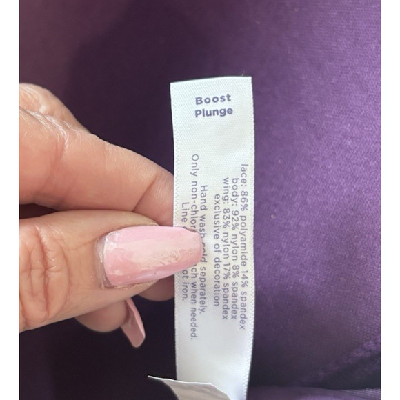 Cacique Purple Lace Balconette Bra 46DDD Full Coverage Underwire - Picture 7 of 7